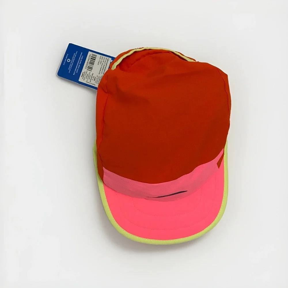 Brooks Lightweight Packable Running Hat – Cherry Tomato / Neo Pink – NWT